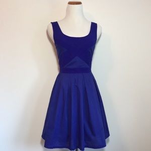 American Eagle royal blue cotton spring dress